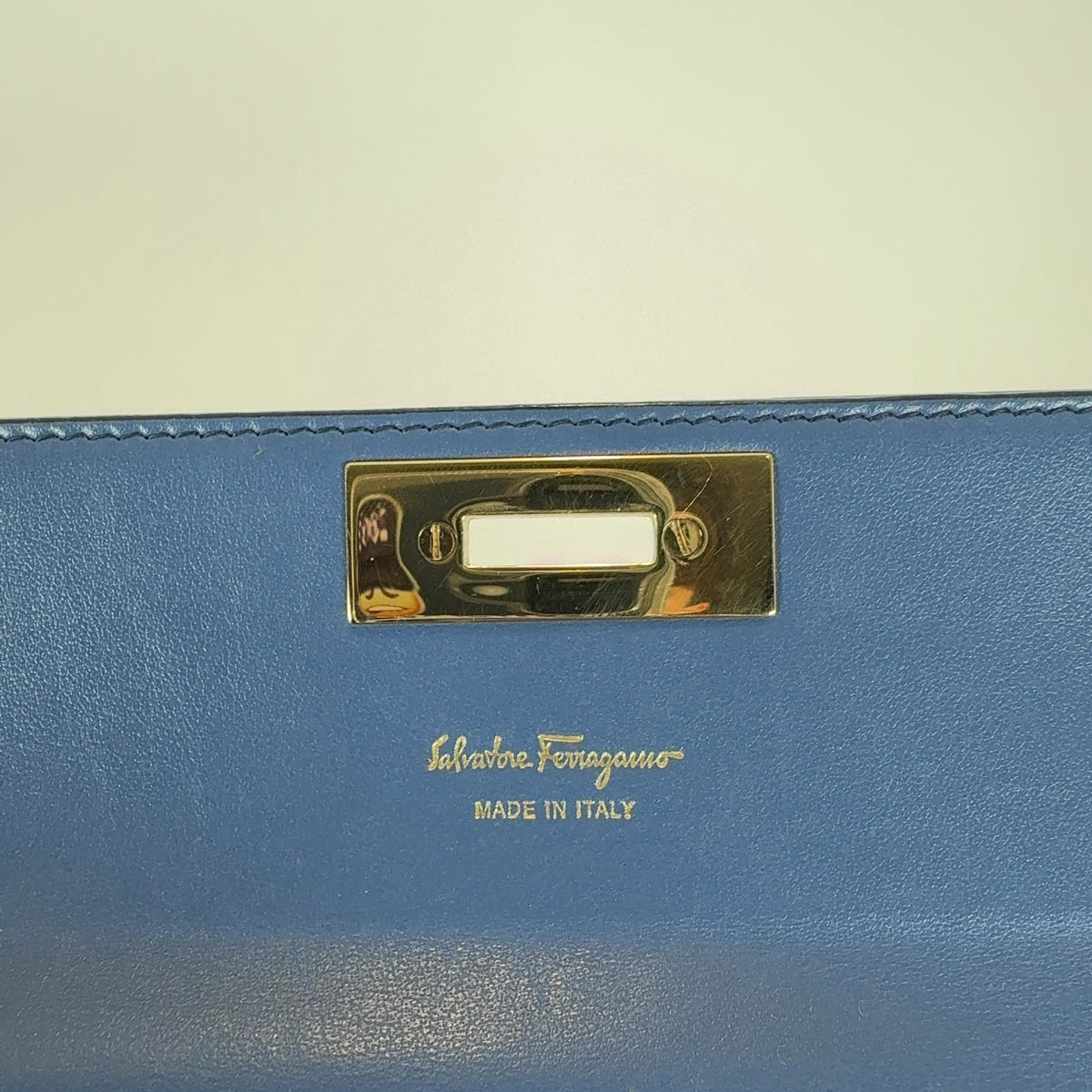 Salvatore Ferragamo Two Tone Long Wallets