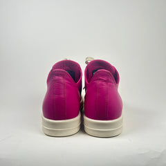 Rick Owens Pink Leather Low Top Ramones Size 36
