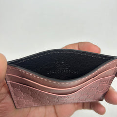 Gucci Pink Guccissima Card Holder