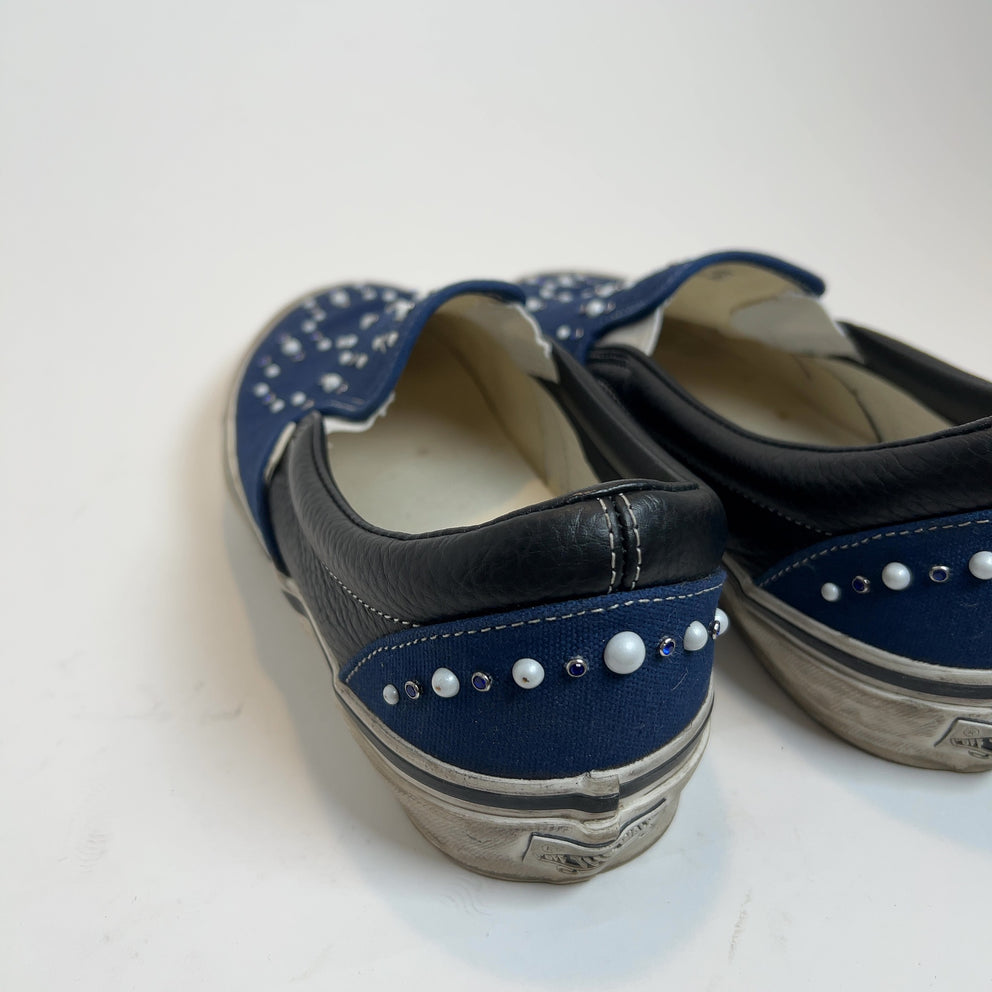 Vans Pearlized Indigo Slip-On Lowtop Sneakers