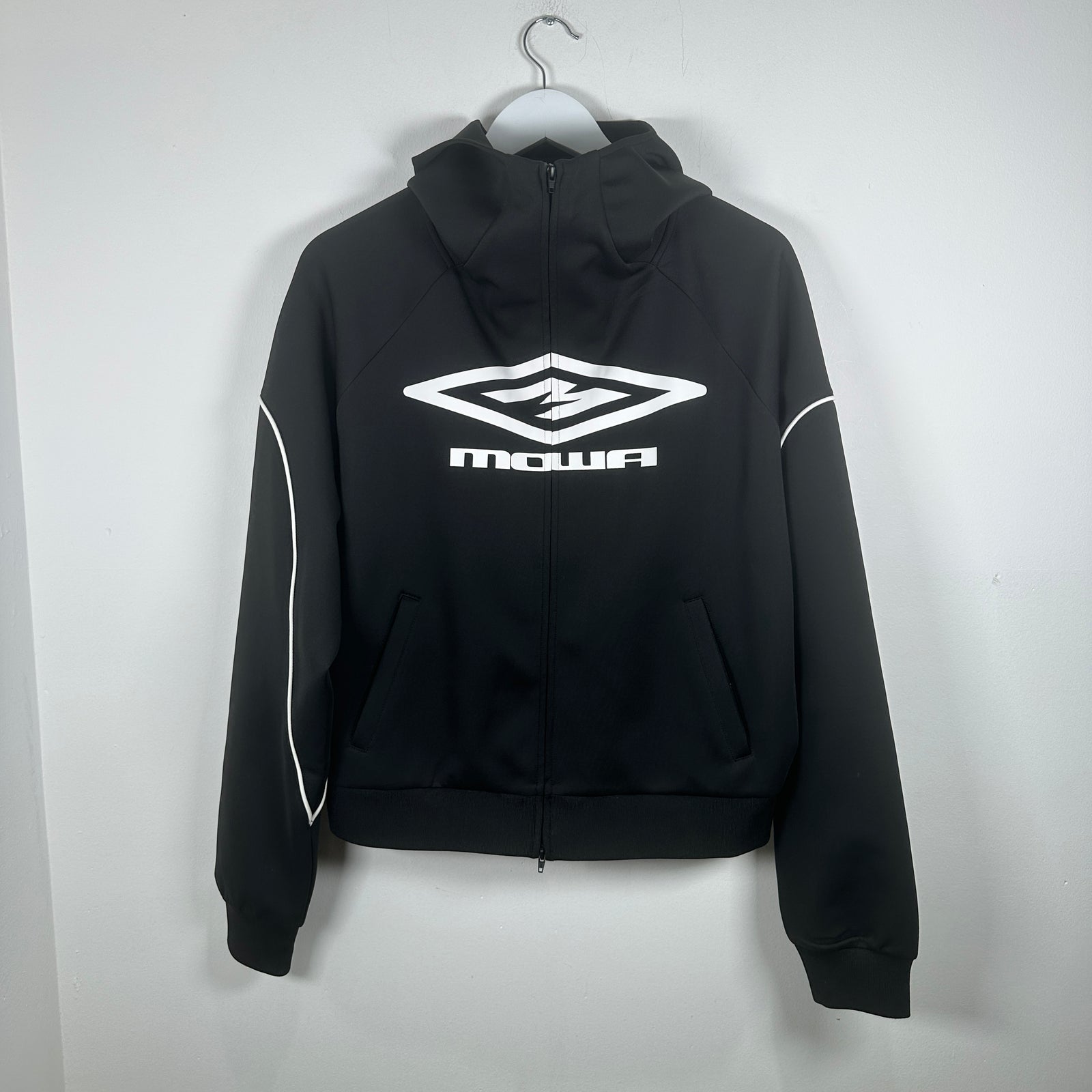 Mowalola Tech Logo Zip Up Hoodie Size M