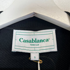Casablanca Black Rainbow Crayon Embroidered Sweatshirt Size S