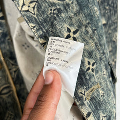 Louis Vuitton Dark Blue Monogram Denim Tailored Jacket Size 46