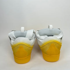 Lanvin Yellow Spray Paint Curb Sneaker Size 46