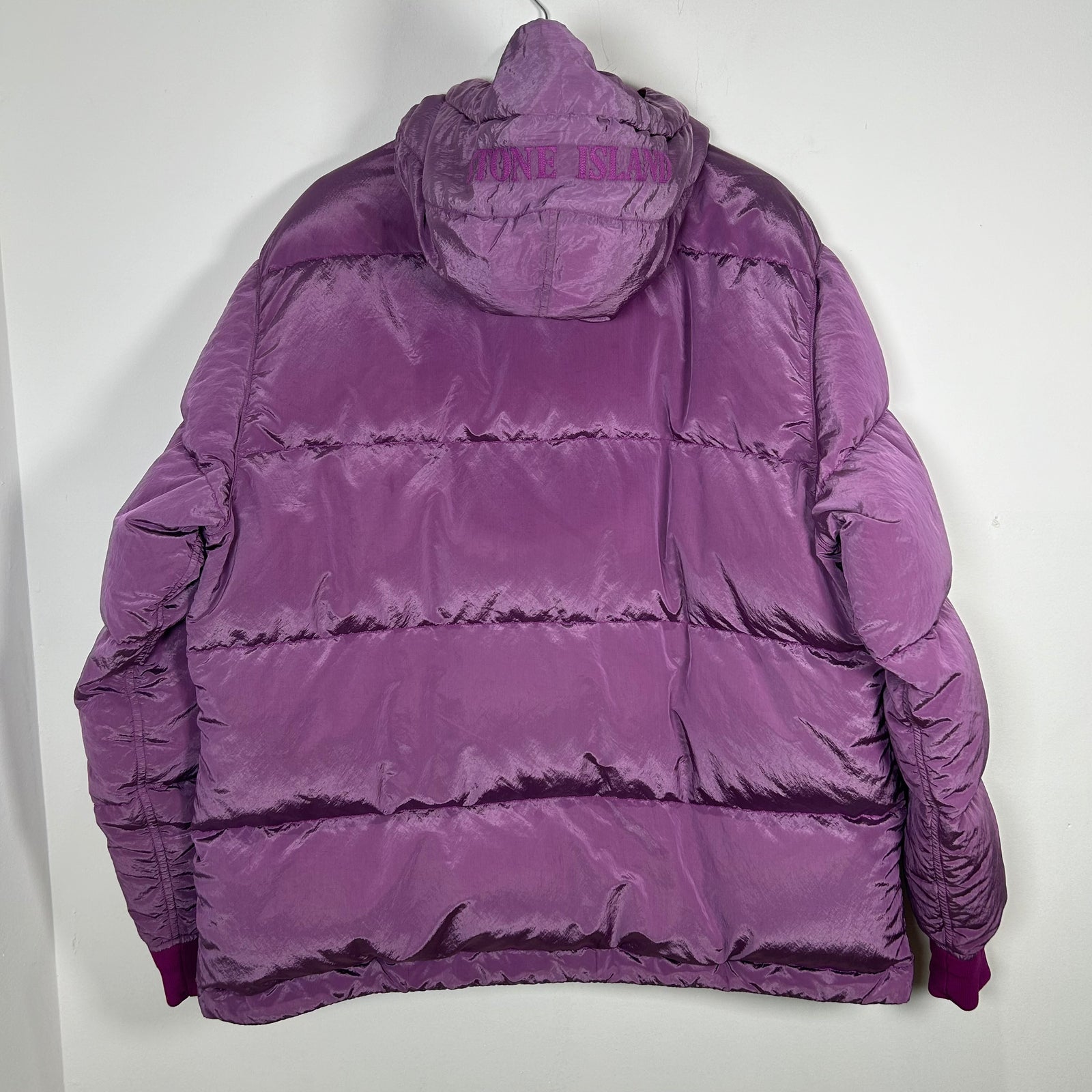 Stone Island Real Down Purple Jacket Size 3XL