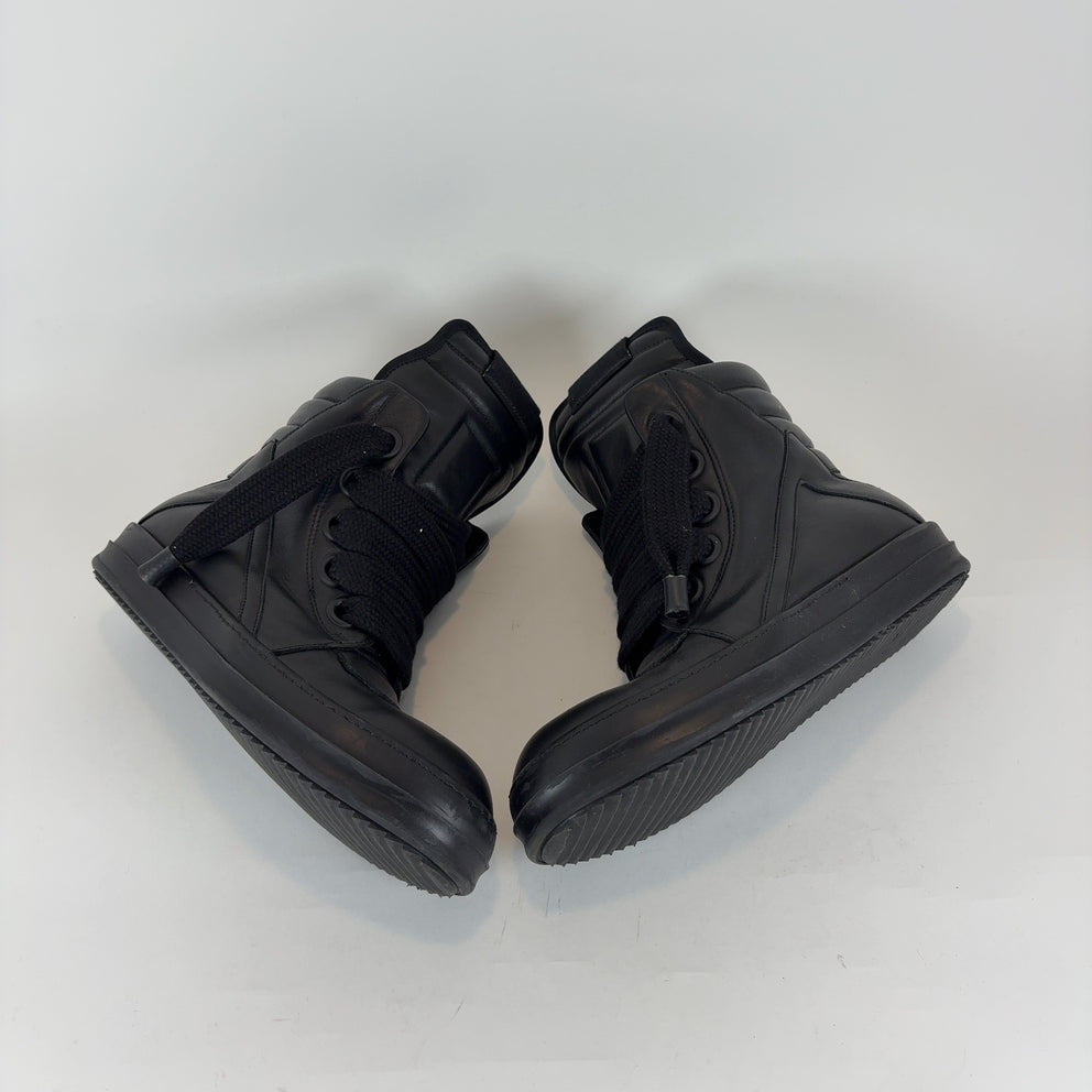 Rick Owens Jumbo Lace Geobasket Hightop Sneakers