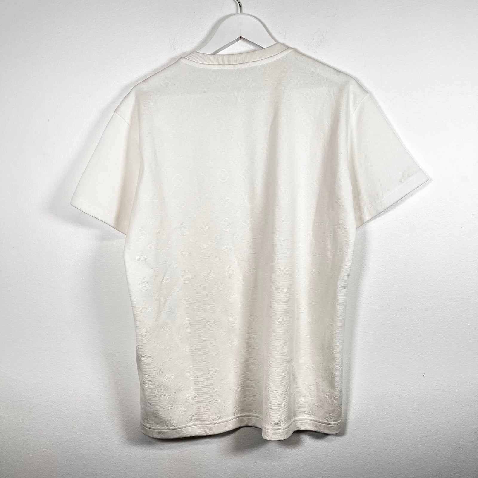 Louis Vuitton White Signature Pocket Tee Size S