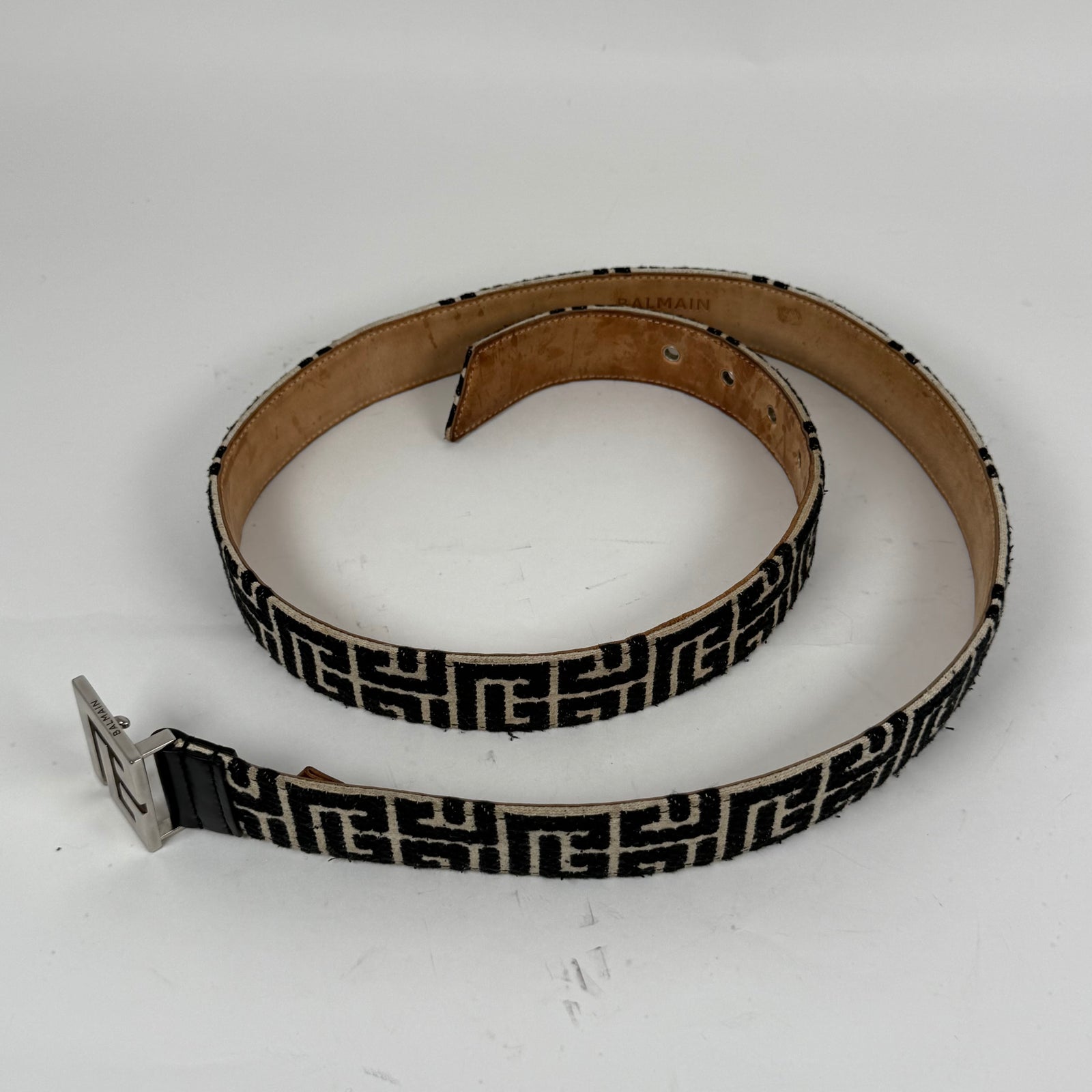 Balmain Embroidered 'B' Belt Size 42