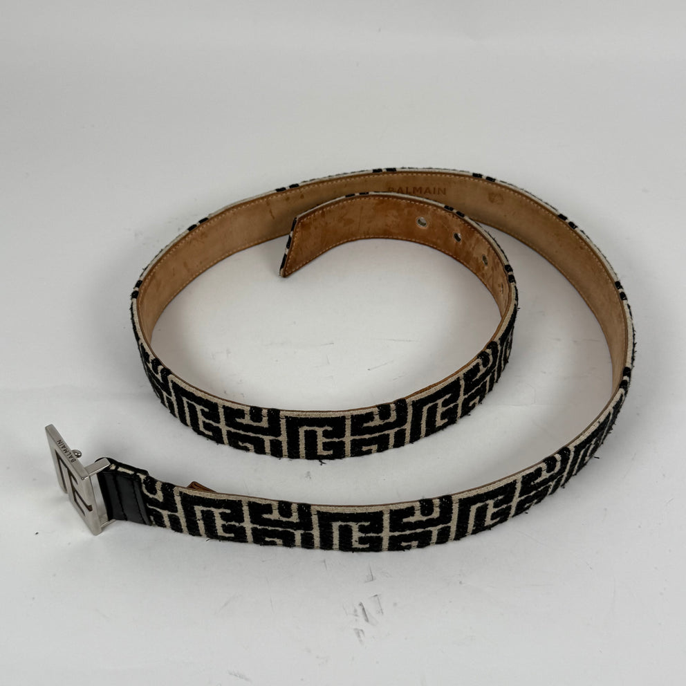Balmain Embroidered 'B' Belt Size 42