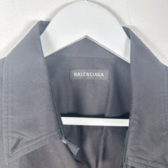 Balenciaga Black Short Sleeve Button-Up Shirt Size XL