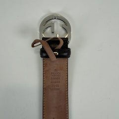 Gucci Signature Embossed GG Leather Belt