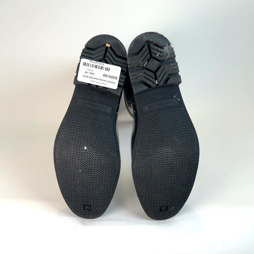 Burberry Canvas Heart Rain Boots
