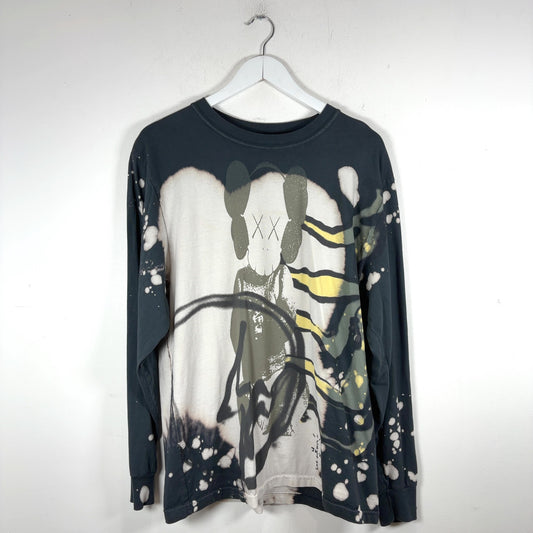 Cactus Jack x Kaws Tye-Dye Logo Long-Sleeve T-Shirt