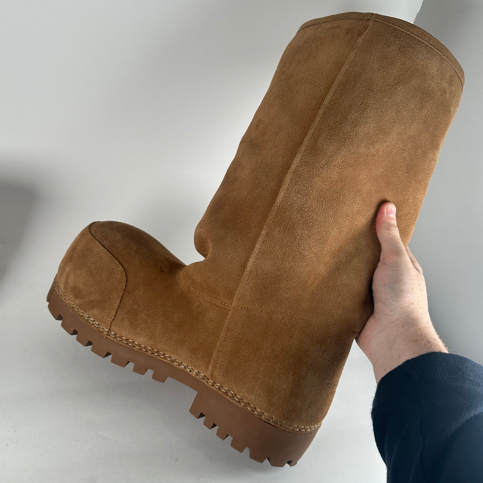 Balenciaga Brown Alaska Fur Boots Size 11