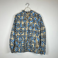 Burberry Blue Vintage Check Nylon Windbreaker Size S
