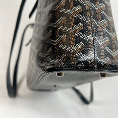 Goyard Black Goyardine Marie Galante MM Tote Bag