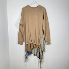 Diesel Beige Cinched Crewneck Size M