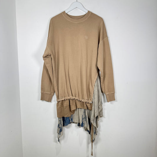 Diesel Beige Cinched Crewneck Size M