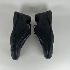 Prada Sport Black Leather Square Toe Trainers Size 9.5