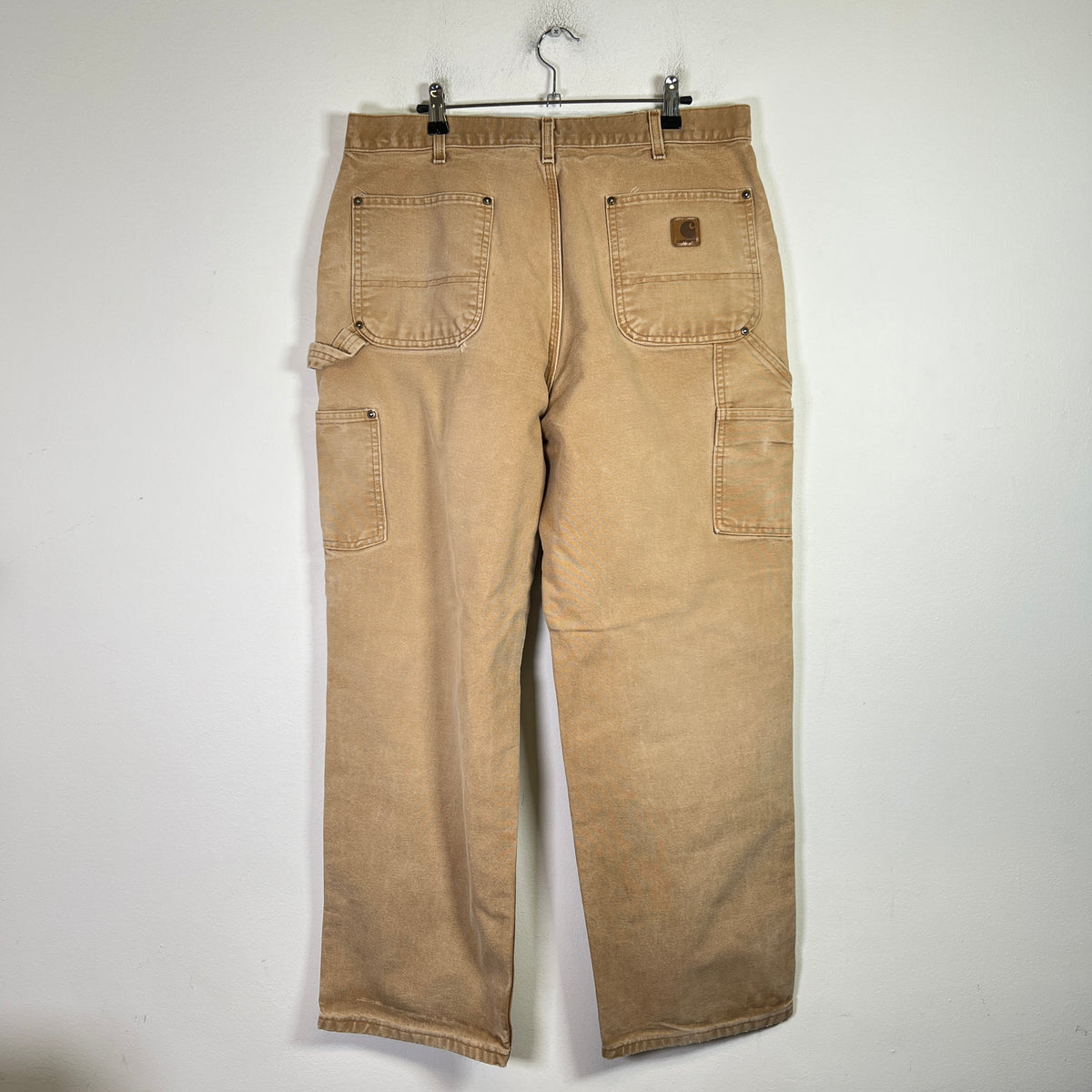 Carhartt Vintage Khaki Distressed Double Knee Carpenter Pants