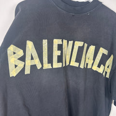 Balenciaga Black 'Tape' T-Shirt Size L