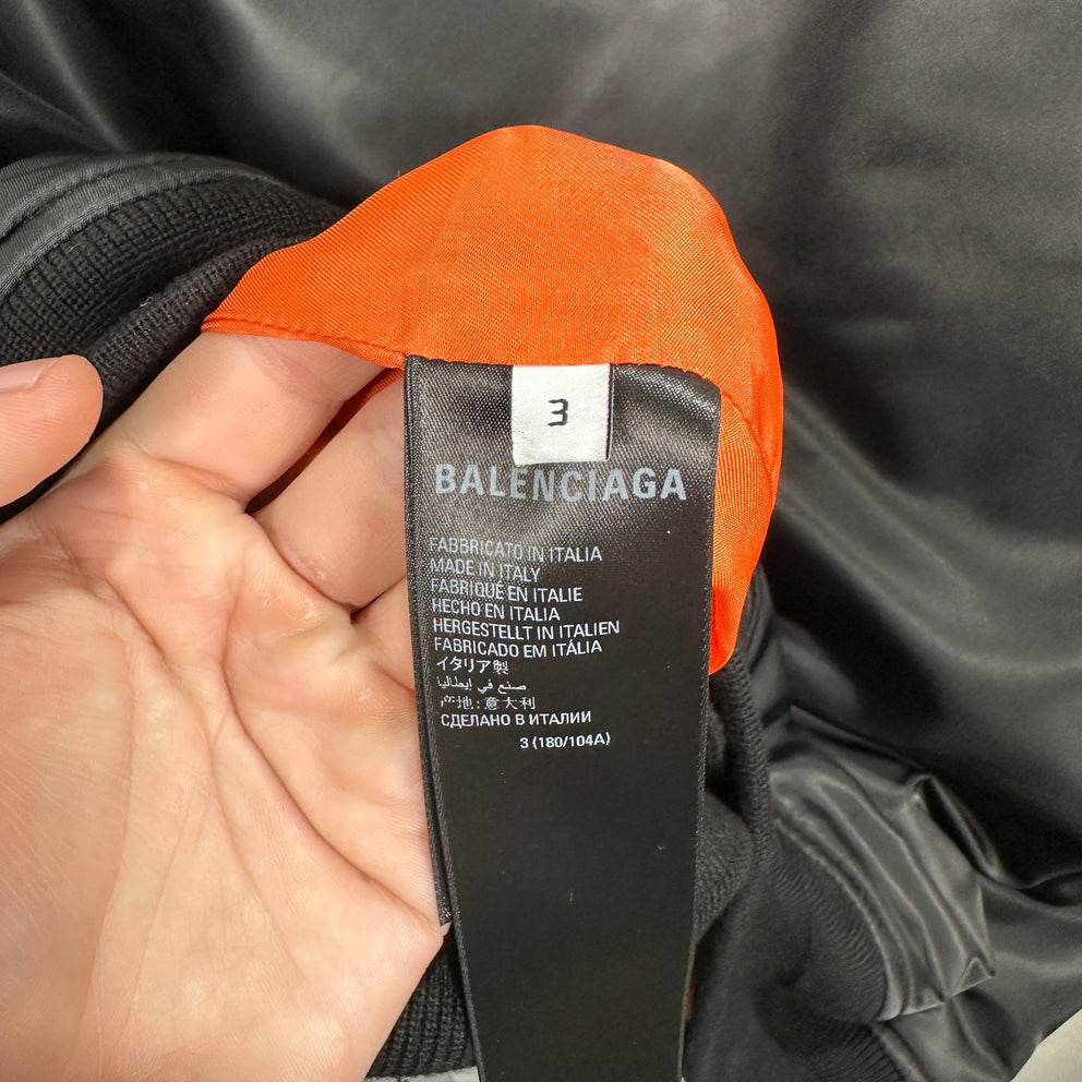 Balenciaga Nylon Bomber Hoodie Size L