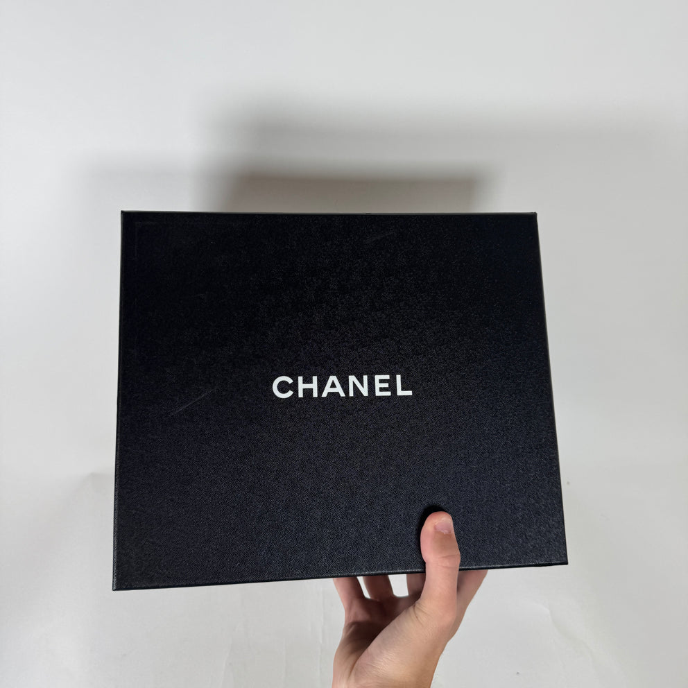 Chanel White Suede Calfskin Runner Size 37