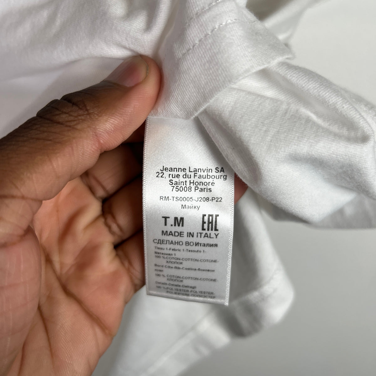 Lanvin Embroidered Logo T-Shirt