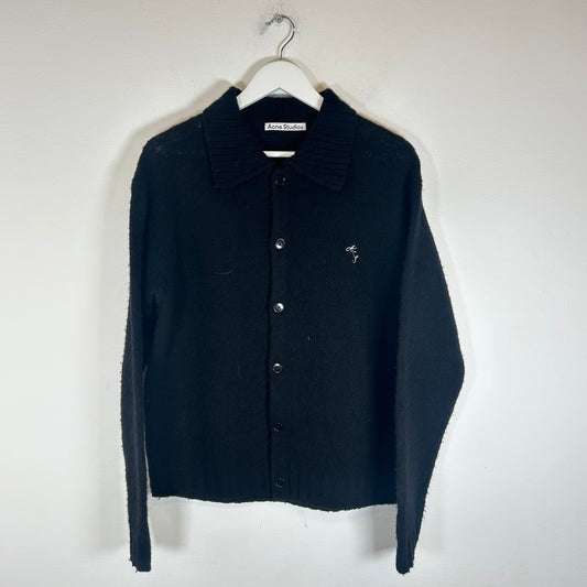 Acne Studios Black Wool Cardigan Size S