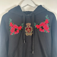 Dolce & Gabbana Floral Embroidered Hoodie Size M
