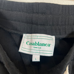 Casablanca Black L'Arche De Jour Patch Sweatshorts Size L