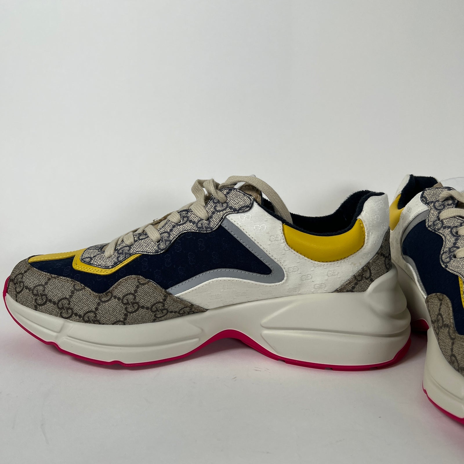 Gucci Rython GG Yellow/Pink Size 11.5