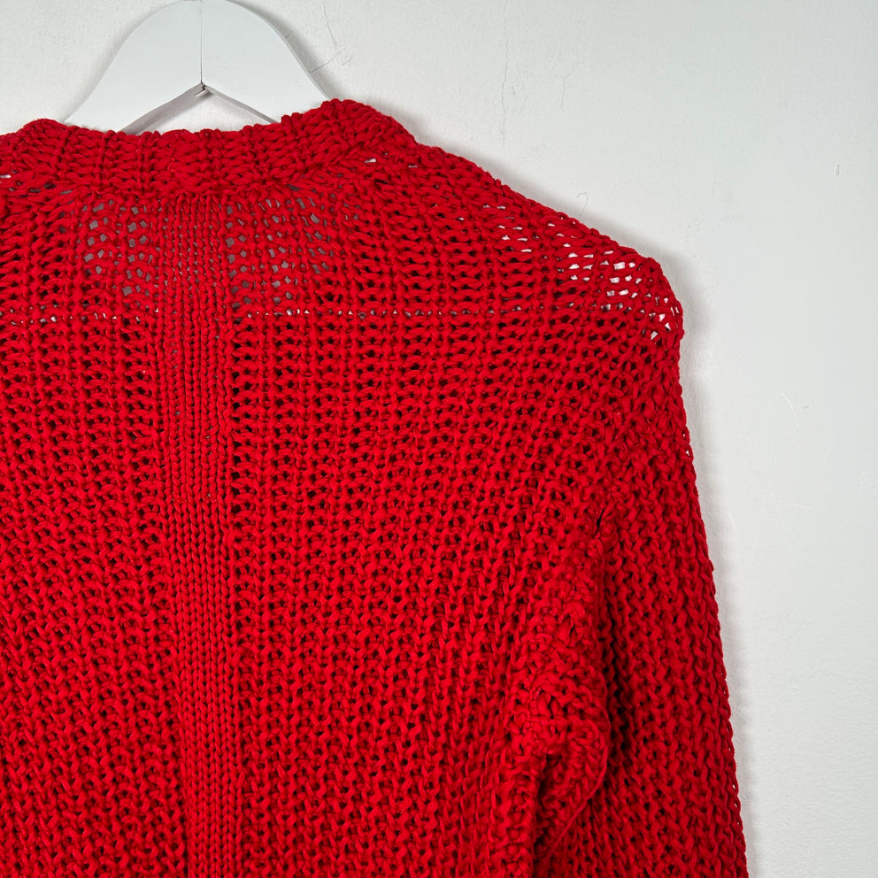 Rick Owens Walrus SS17 Red Knit Sweater Size S