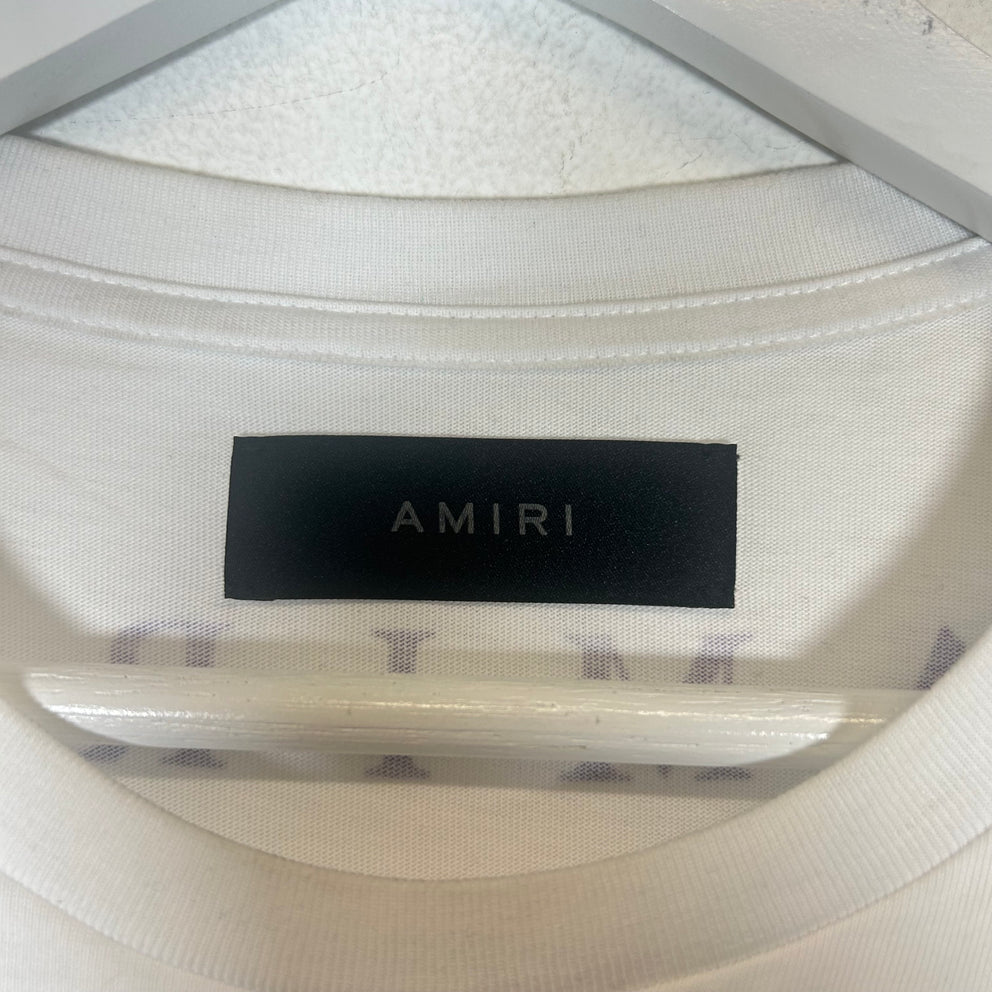 Amiri White/Purple MA Pocket Tee Size L