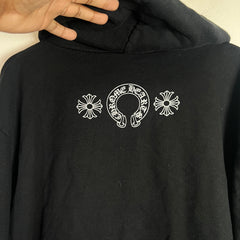 Chrome Hearts Multi Logo Zip-Up Hoodie