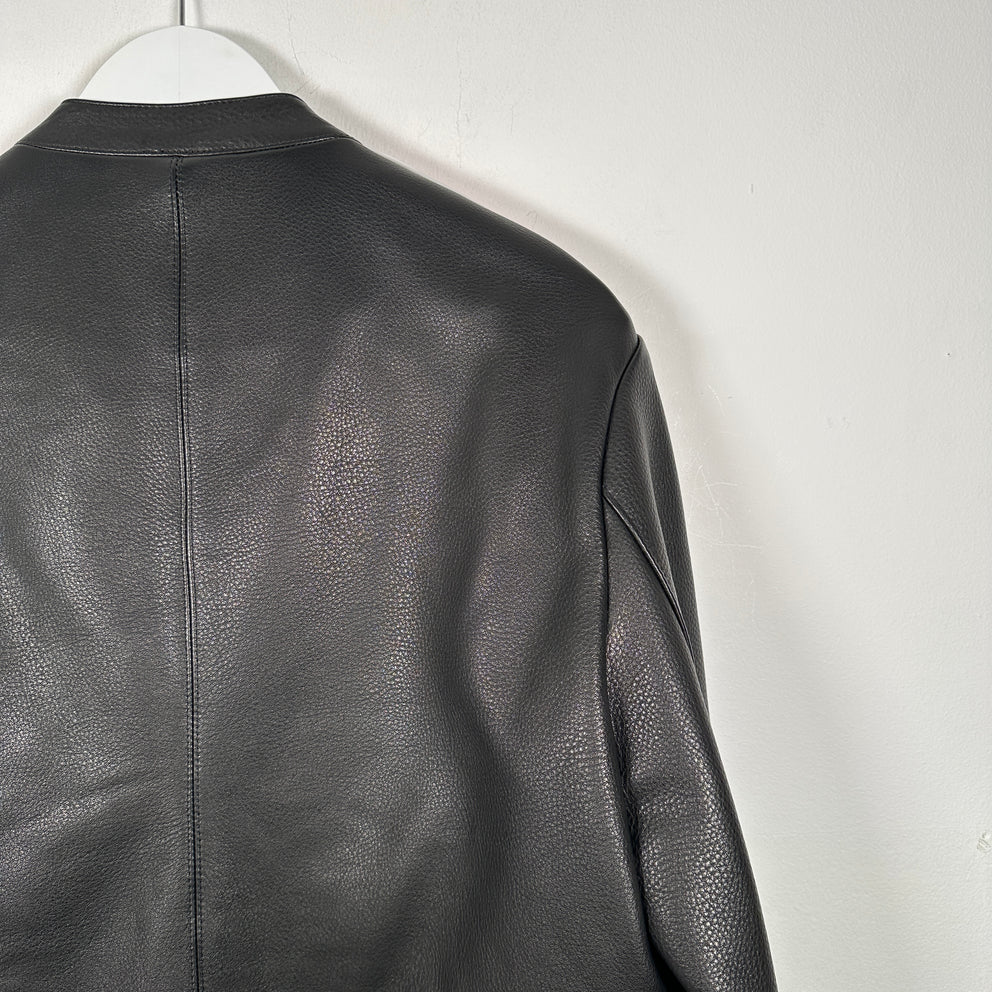 Chrome Hearts Single Riders Cemetery Leather Jacket Size M