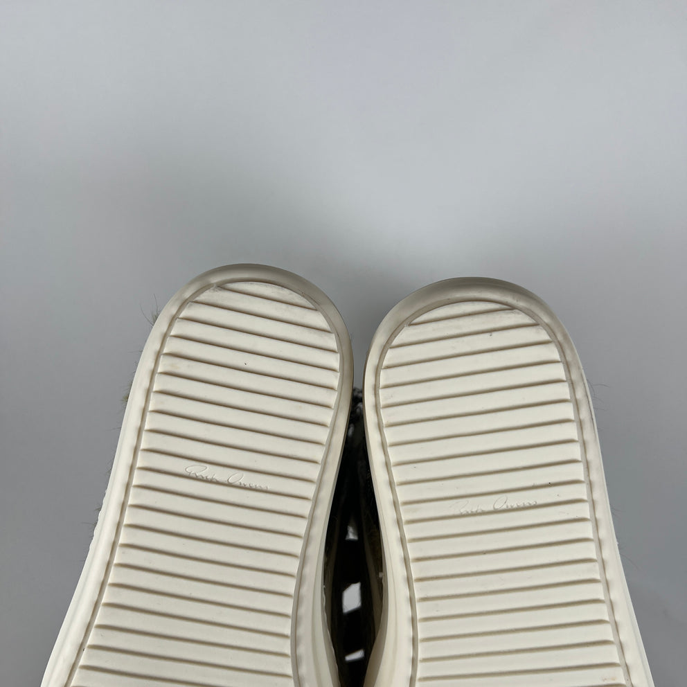 Rick Owens Dirty Acid/Milk Ponyhair Geobasket Size 42