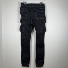 Rick Owens DRKSHDW Waxed Denim 'Mastadon' Cargo Pants
