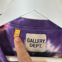 Gallery Dept Tie-Dye "Stop Being Racist" T-shirt Size XL