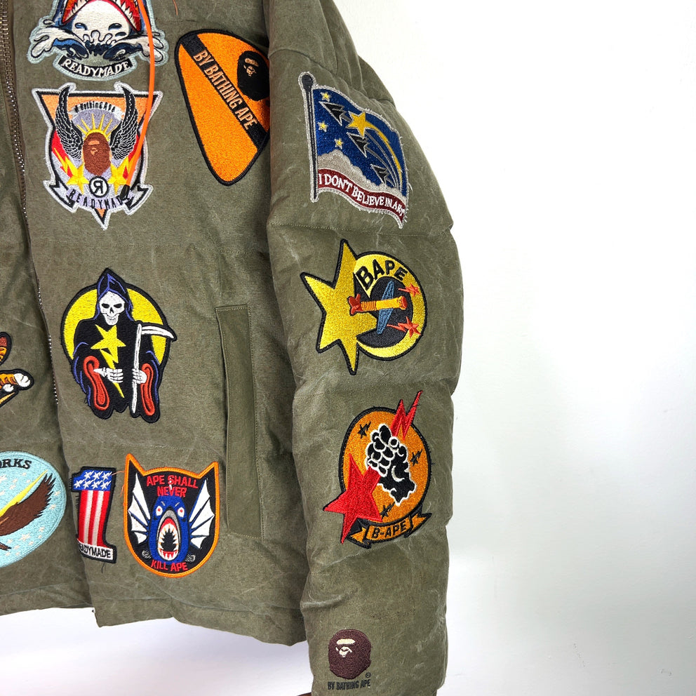 ReadyMade x Bape Tiger Shark Down Puffer Jacket