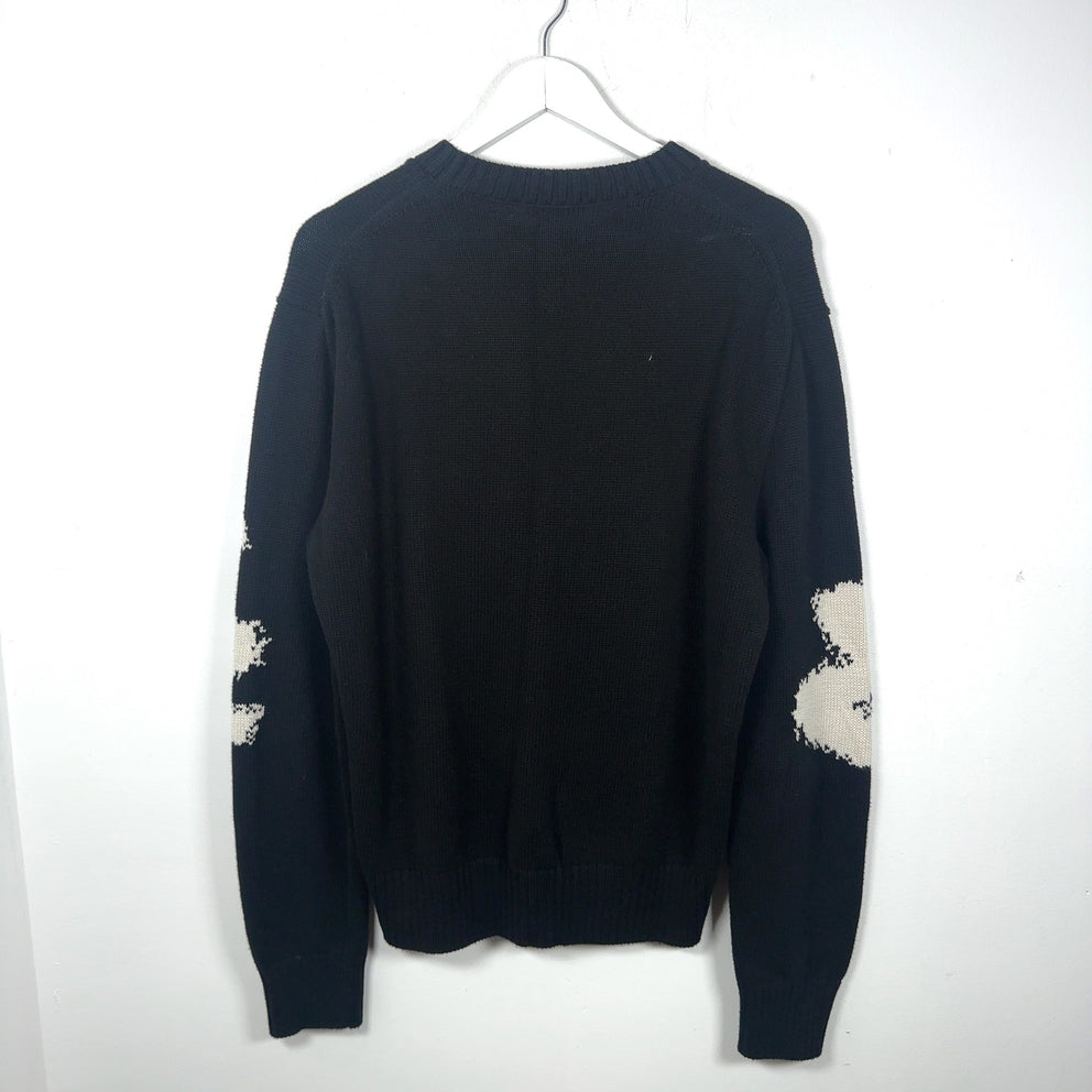 Alexander McQueen Graffiti Logo Knit Sweater