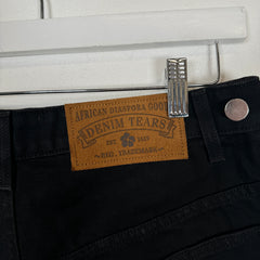 Denim Tears Black Wreath Denim Shorts Size M