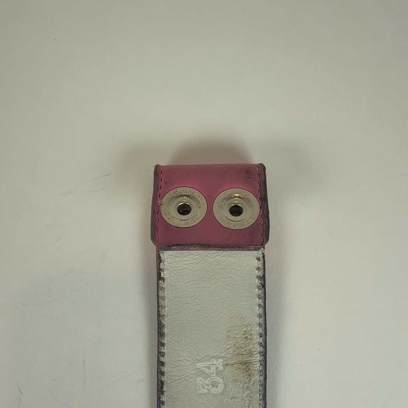 Chrome Hearts 'CH' Buckle with Pink Belt Strap