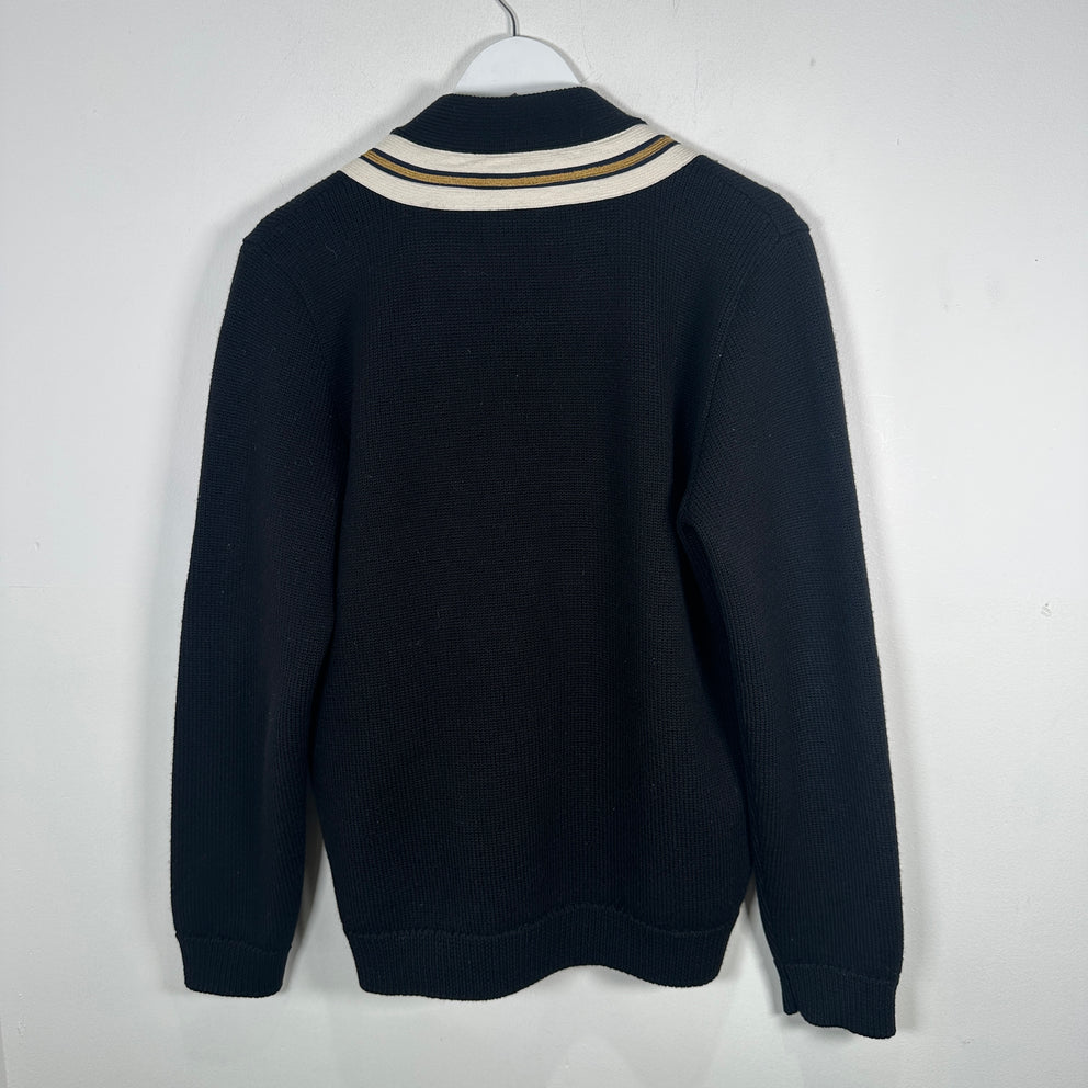 Gucci Black Striped Bee Cardigan Sweater Size XS