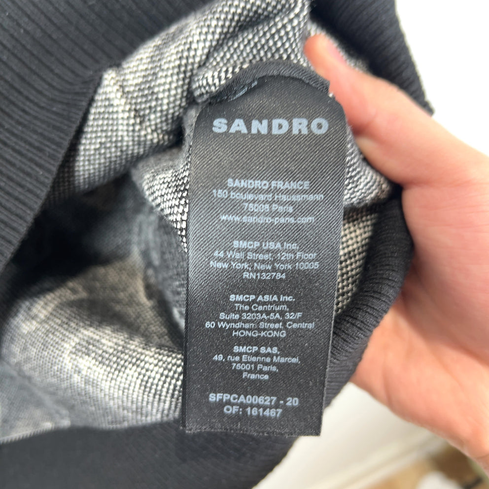 Sandro Jacquard Logo Sweater