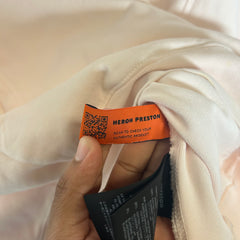 Heron Preston Pink Burn Hoodie Size L