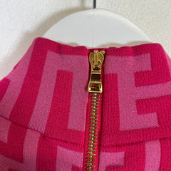 Balmain x Barbie Monogram Wool Short Dress