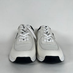 Chanel White CC Sneakers 41.5
