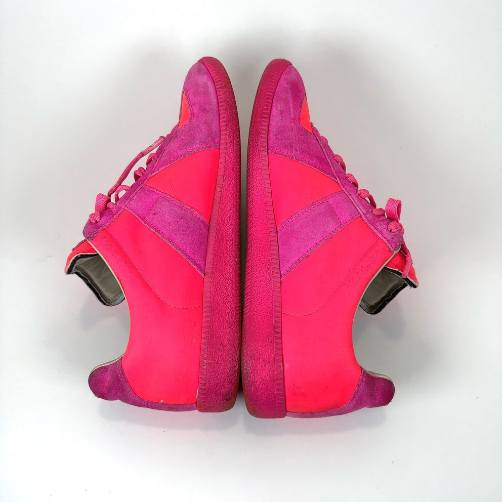 Maison Margiela Pink 'GAT' Low-top Sneakers
