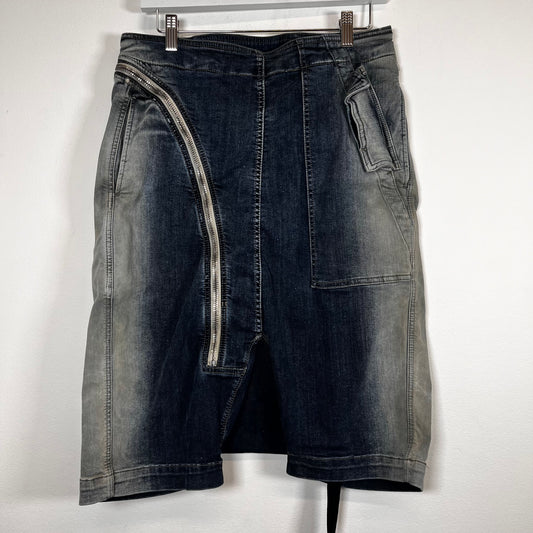 RIck Owens Drkshdw Denim Aircut Shorts
